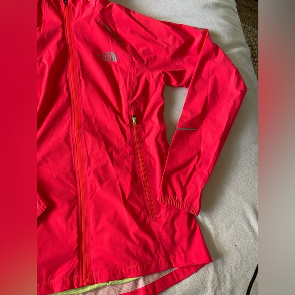 Bright Coral North Face Windbreaker Jacket - Picture 5 of 8